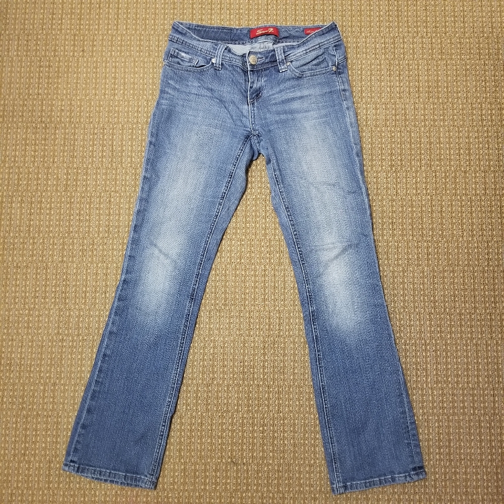 Seven7 Jeans Skinny Boot Fit sequin pocket jeans